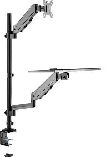 Neomounts Monitor-Tischhalterung DS90-325BL1 Schwarz, Höhenverstellbar und Neigbar, für Monitore von 43,2 cm bis 81,3 cm mit VESA 75x75 mm - Bild 1
