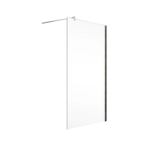 Schulte MasterClass Duschwand Walk-In Ecke, Glas transparent, silberfarben, B: 120 cm, H: 200 cm - Bild 1