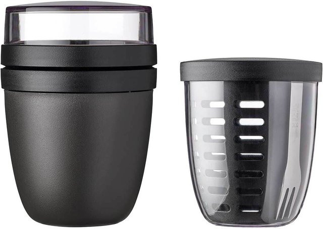 Mepal Lunchpot und Fruitpot Ellipse 2er Set in Schwarz - Bild 1