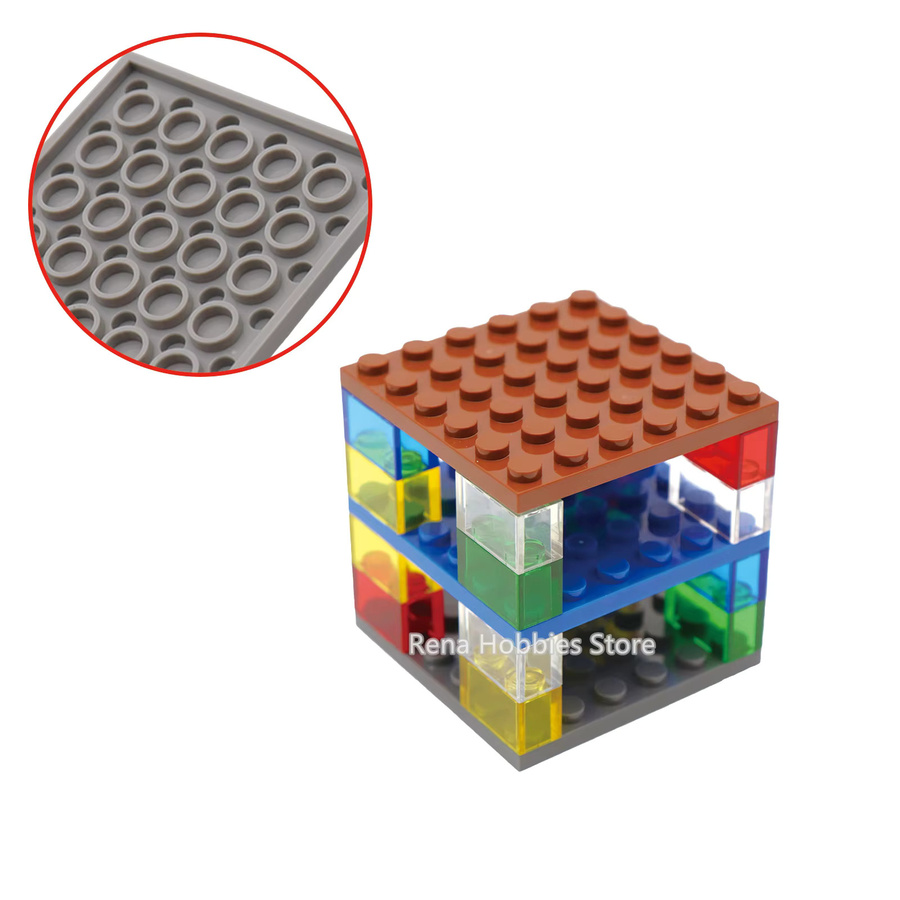 Brilliant Deer 20er Set Mini Bricks 3958 Kleine Grundplatte 6x6 Punkte in Bunt / Mehrfarbig aus Kunststoff für kreative DIY Baukonstruktionen - Bild 2