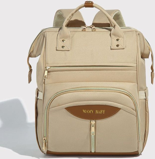 Wasserdichter Wickelrucksack mit großer Kapazität und mehreren Taschen in Beige - Bild 1