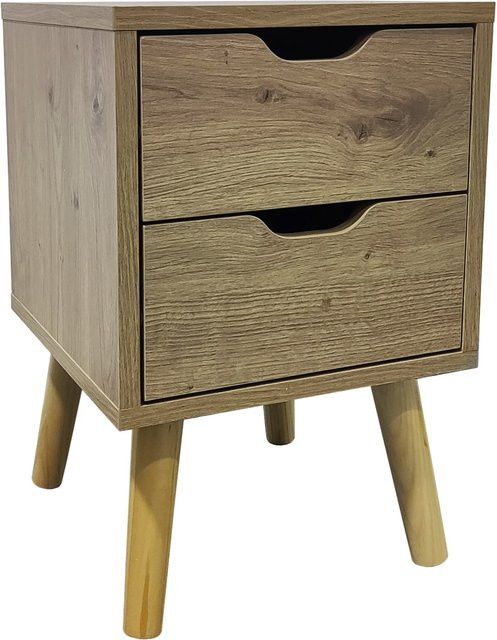 HTI-Living Nachttisch Thekla mit 2 Schubladen in Artisaneiche - Bild 1