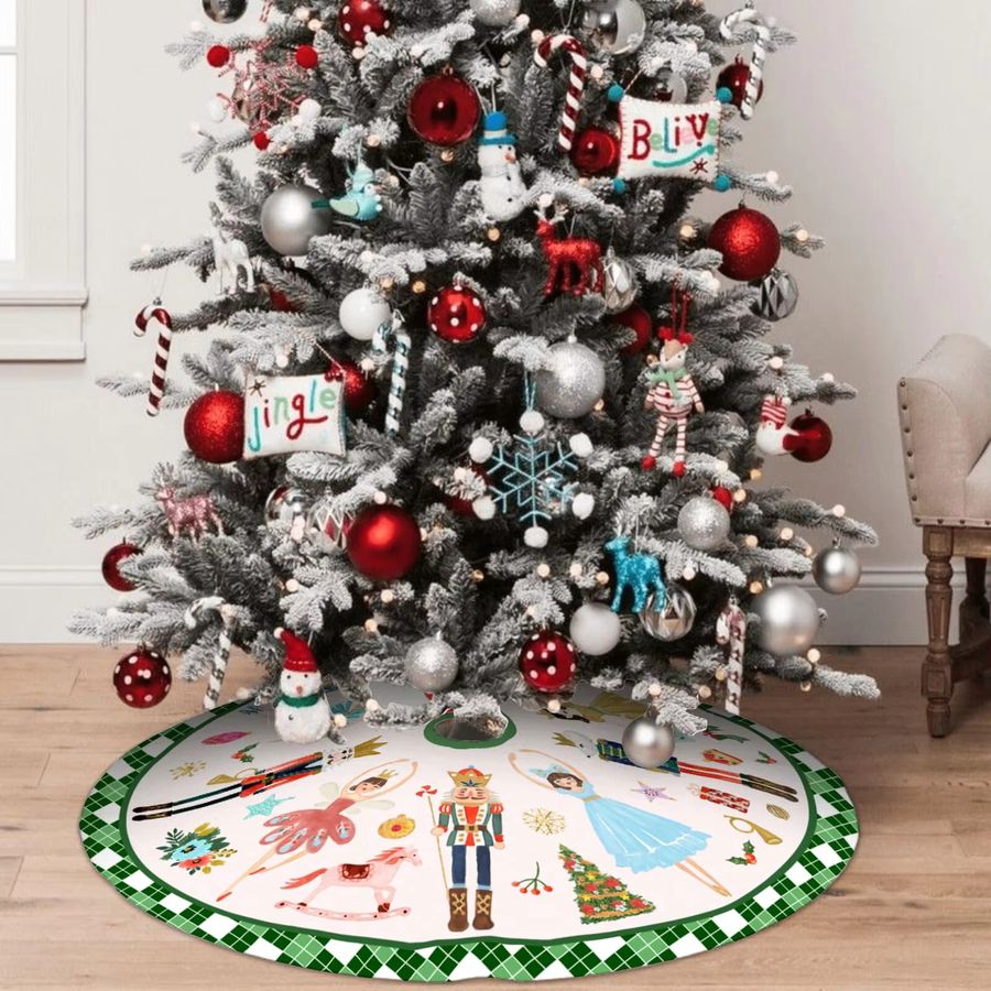 VIKAMA Weihnachtsbaum Matte im Nussknacker-Design für deine Weihnachtsdekoration - Bild 4