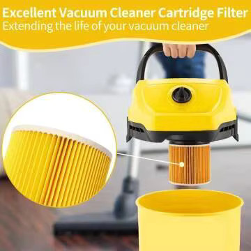 Karcher HEPA-Filter in Gelb für WD2 WD3 WD1 MV3 MV2 WD2250 WD3.200 WD3.300 A2004 A2054 A2204 A2656 Staubsauger Ersatzteil - Bild 2