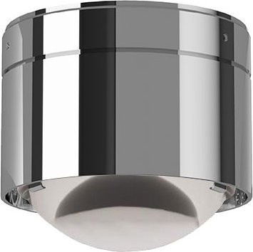 Top Light Puk! 80 One Avantgarde Deckenleuchte in Chrom mit transparenter Glaslinse - Bild 1