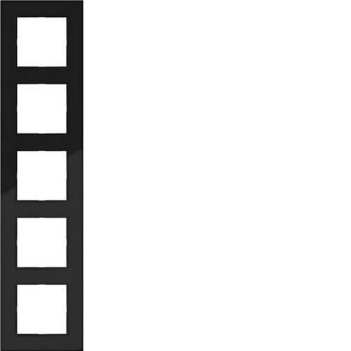Hager Rahmen Nachtschwarz glänzend WAD8500BG - Bild 1