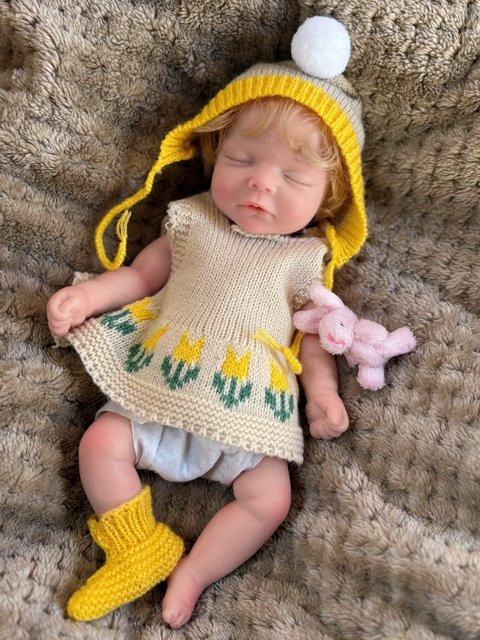AnjoDoll Reborn Silikon Mädchen Puppe, 1-teiliges Set, Silikon - Bild 1