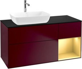 V&B Waschtischunterschrank Finion Wandbeleuchtung in Lackausführung, Breite: 120 cm, Tiefe: 50,1 cm, Höhe: 50,1 cm - Bild 1