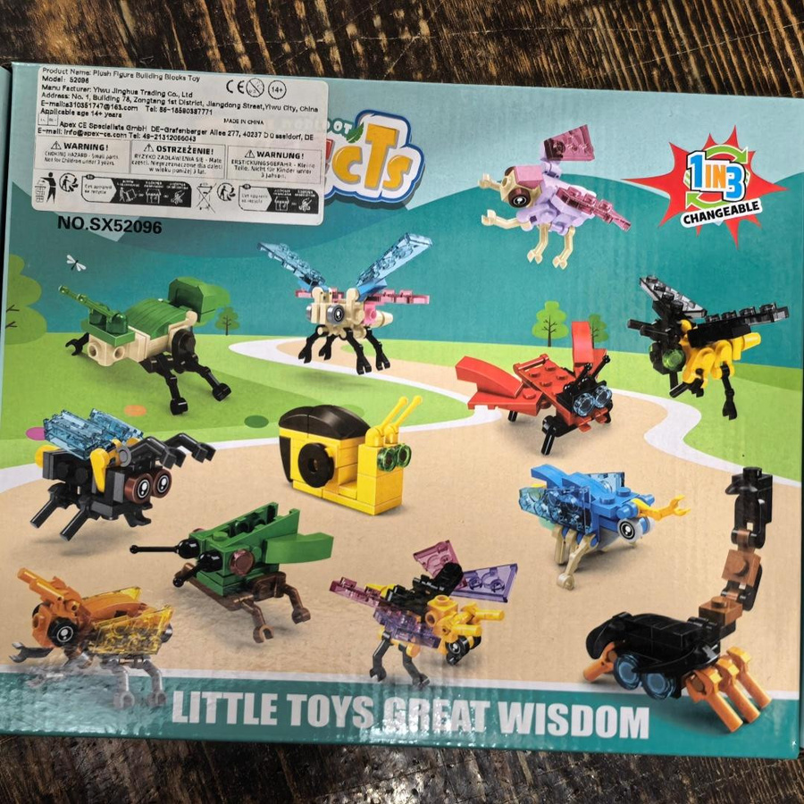 Yiran toy 1 Insekten Tiere Figuren Mini Skorpion Bausteine 12-teiliges Set - Bild 3