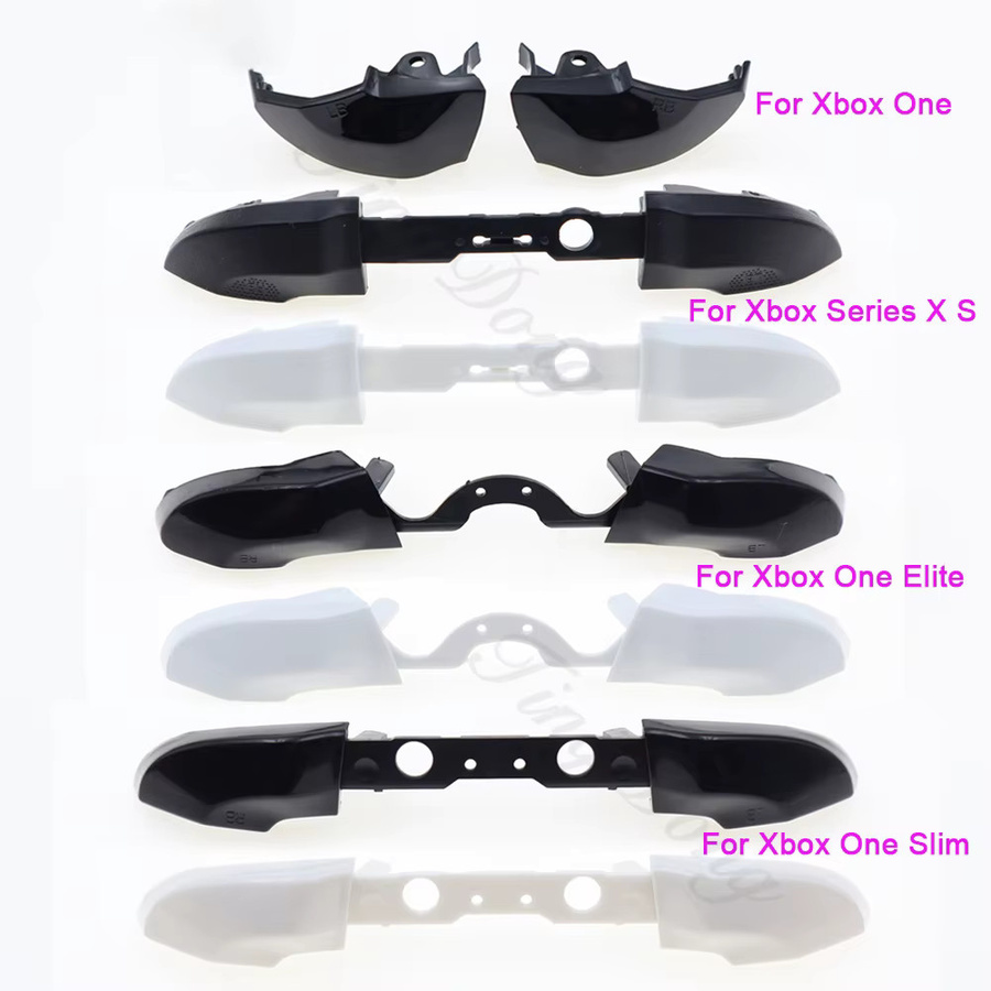 TingDong Bumper Trigger-Taste LB RB für Xbox One S, Xbox One Elite, Xbox Series X S und Xbox 360 Controller Reparaturteil in Schwarz - Bild 2