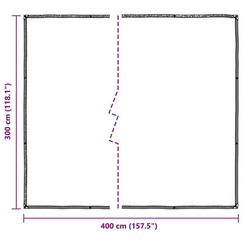 Transparente Pflanzenabdeckung aus Kunststoff als Gewächshaus und Kältebox für deinen Garten, B/B: 400 x 300 cm - Bild 3