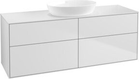 V&B Waschtischunterschrank Finion in Weiß Lack, Breite: 160 cm, Tiefe: 50,1 cm - Bild 1