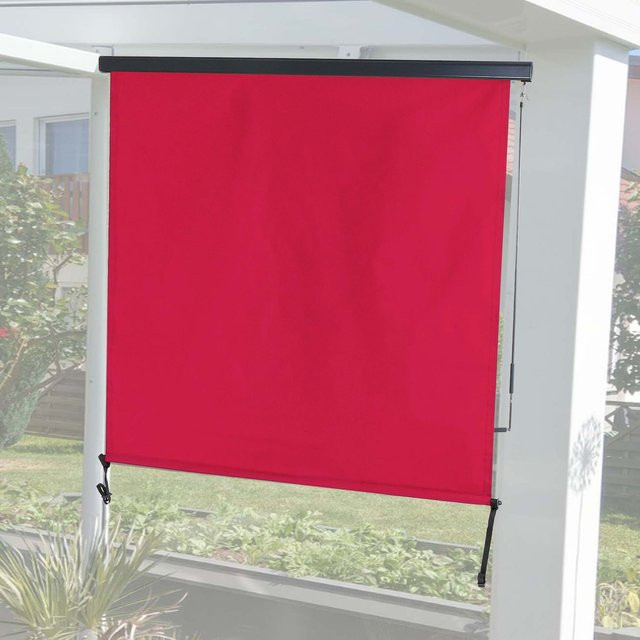 MCW Vertikalmarkise MCW-F42 Senkrechtmarkise Sichtschutz Außenrollo in Bordeaux-Rot, B/H: 180 x 250 cm - Bild 1