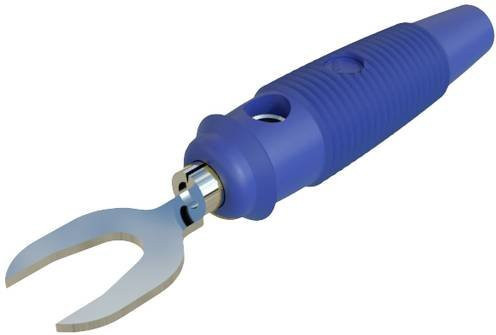 Hirschmann Test & Measurement KB 3 Laborstecker, gerade, Blau - Bild 1