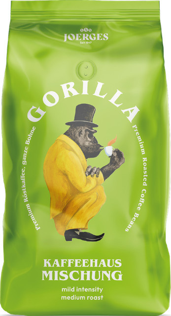 Gorilla Kaffeehaus Mischung Arabica-Robusta-Blend Kaffee 1000g - Bild 1