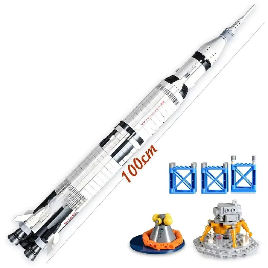 LIEI Apollo Saturn 5 Modellbausatz, Weltraum, 1969 Teile - Bild 6