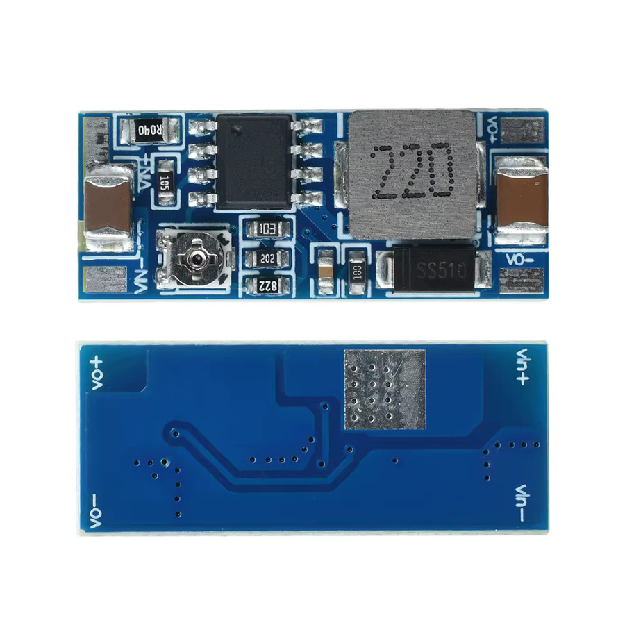 Aideepen DC-DC-Abwärtsmodul Blau, einstellbarer Ausgang 5–20 V, Eingang 8–100 V, 2 A Hochstrom, nicht isoliertes Netzteilmodul - Bild 5