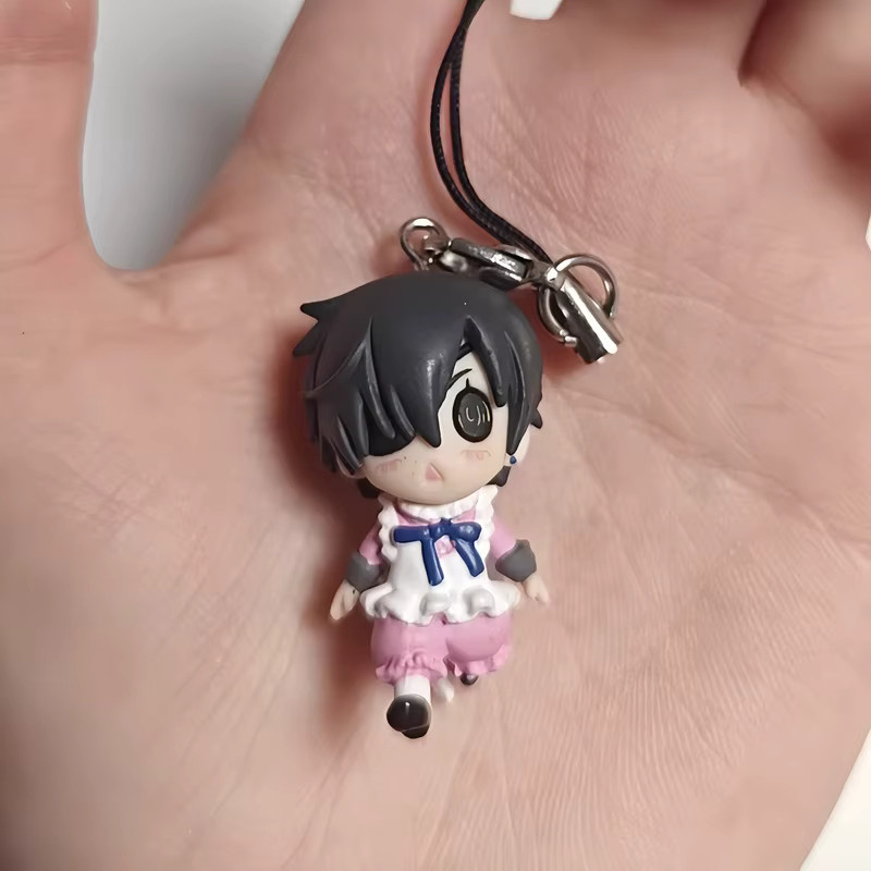 Bandai Black Butler Ciel Sebastian Michaelis Tierfigur Modell Puppe, Rucksack Anhänger, Pink - Bild 2