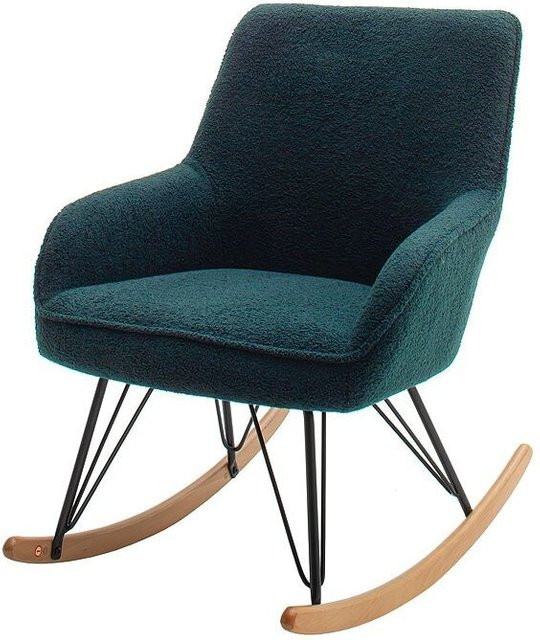 iNNoSeat by MCA + HOPKINS Schaukelstuhl mit Armlehnen in Olive, Material: Polyester und Buche, lackiertes Gestell - Bild 1