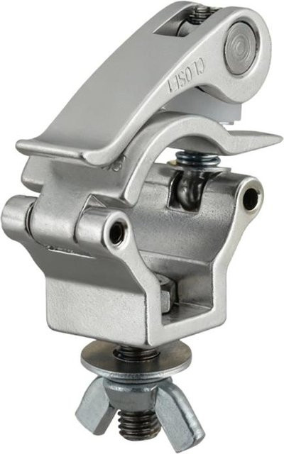 SoleMemory Bühnenlicht Klemme mit Haken aus Aluminiumlegierung in Silber für 25 bis 30 mm Rohrdurchmesser - Bild 1