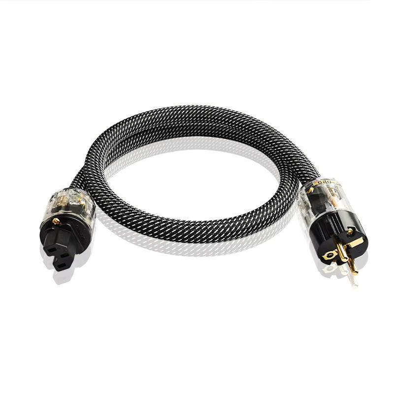 YYTCG HIFI-Stromkabel OFC-Kabel in Schwarz für Audio-Leistungsverstärker mit Filter - Bild 2