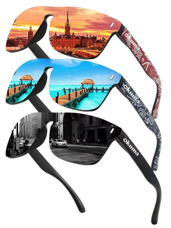 Okuma Sportsonnenbrille, großrahmig, Unisex, Vollrand, Kunststoff, polarisiert - Bild 2