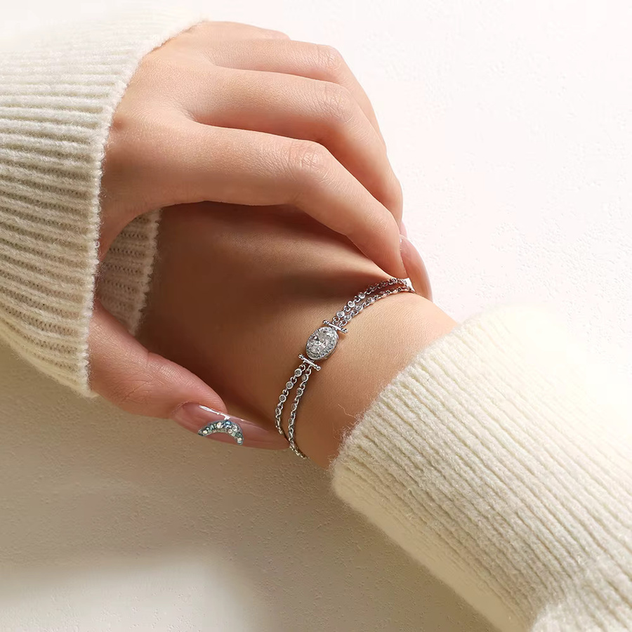 ATTAGEMS Armband, 925 Silber, Moissanit, Damen - Bild 2
