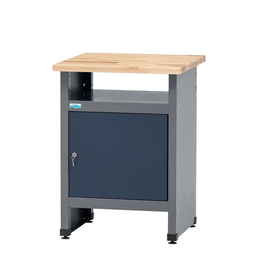 Küpper Werkbank eintürig mit 1 Fach, blau-grau, H: 84 cm, B: 60 cm, T: 60 cm - Bild 2