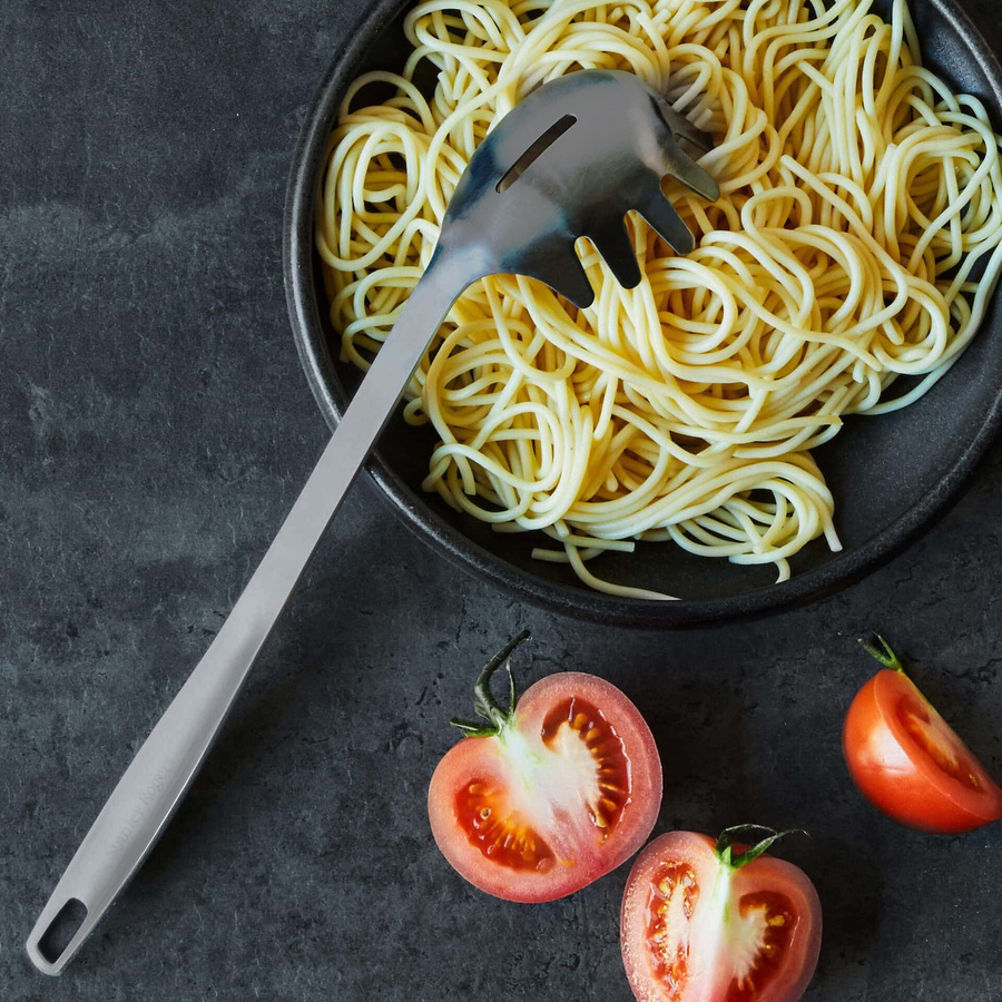 Stanley Rogers Spaghettilöffel aus Edelstahl in Schwarz Matt - Bild 2