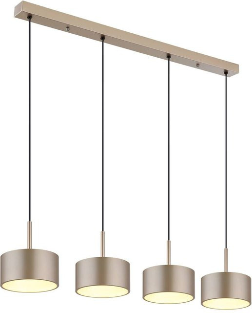 GLOBO LED-Hängeleuchte RAYMOND in Schwarz Matt und Gold, moderne lineare Pendelleuchte aus Metall und Kunststoff, B/H/T: 15 x 150 x 15 cm - Bild 1