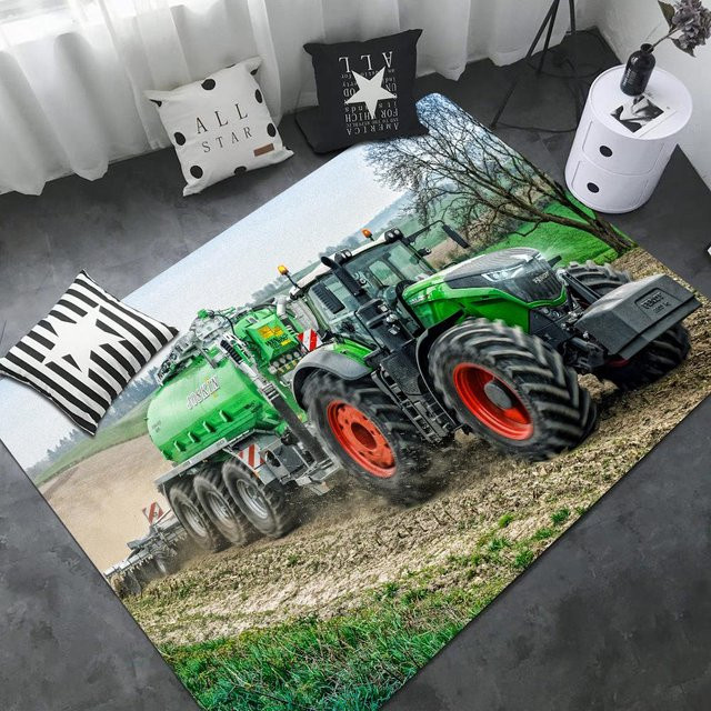 Karpetti Fußmatte Fendt Landwirtschaftstraktor Rechteckig Rutschfest, B/T: 80 x 160 cm, Multicolour - Bild 1