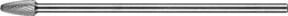 PFERD Hartmetall Frässtift Rundbogen RBF universal mittel kreuzverzahnt, Farbe: Silber, Durchmesser: 10 mm, Länge: 20 mm, Schaft-Durchmesser: 6 mm, Schaft-Länge: 150 mm - Bild 1