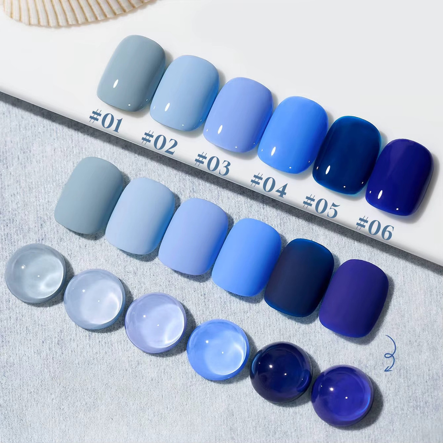 MIANEL NAIL Santorini Serie Nagellack, Blau, Glänzend, 12 ml - Bild 3