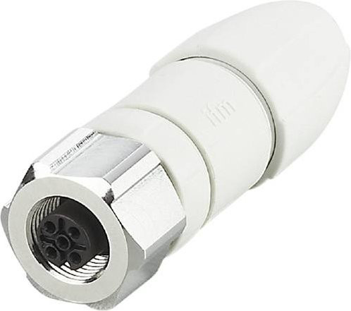 ifm Electronic EVF569 Sensor-Aktor-Steckverbinder unkonfektioniert Buchse gerade Polzahl 5 Farbe Weiß - Bild 1
