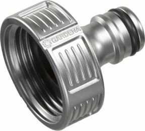 Gardena Premium Hahnverbinder aus Metall in Silber G 1'' 33,3 mm - Bild 2