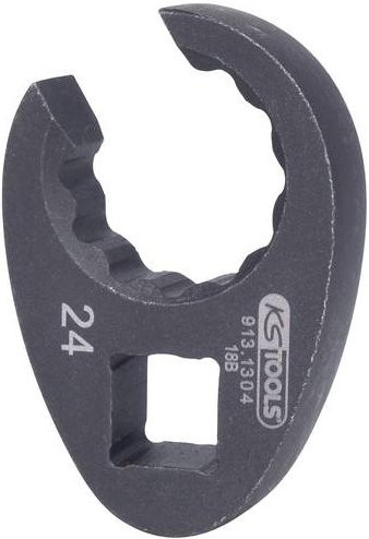 KS Tools 1/2 Zoll Einsteckmaulschlüssel 24 mm 12-kant in Schwarz und Grau - Bild 1