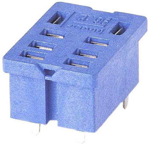 Finder 96.12 Relaissockel Blau Passend für Serie 56.32 L x B x H: 29,5 x 21,5 x 14,3 mm - Bild 1