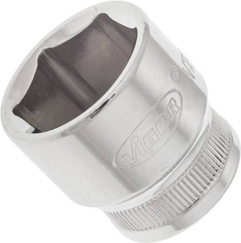 Vigour Steckschlüsseleinsatz V2264N mit 3/8 Zoll Innenvierkant und 20 mm Außensechskant Profil in Silber - Bild 1