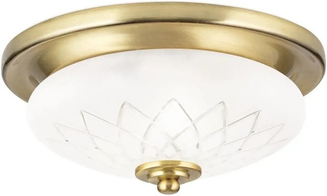 Orion Leuchten Deckenleuchte Porto rund mit Glasschirm in Bronze, Durchmesser: 26 cm - Bild 1