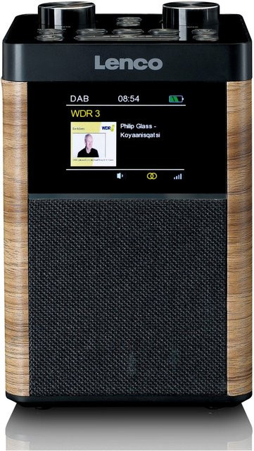 Lenco PDR-060WD Kofferradio in Braun mit DAB/DAB+, FM, Bluetooth und USB-Anschluss - Bild 1