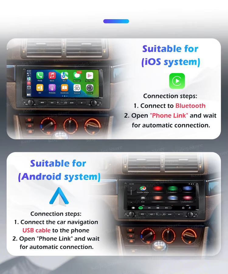 QiumianNavi Android 16 Wireless CarPlay Autoradio für Alfa Romeo Giulietta 2010-2014 mit 9,3 Zoll Display, Navigation, GPS und Bluetooth in Schwarz - Bild 2