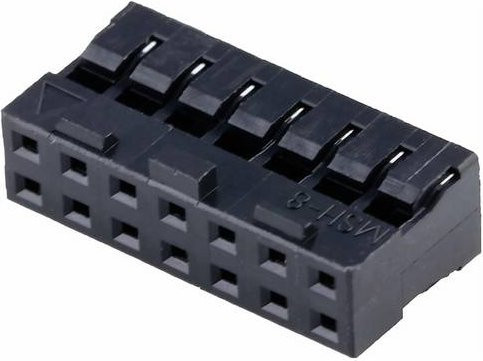 Molex Buchsengehäuse-Kabel Schwarz, 14 Polzahl, Rastermaß: 2.00 mm - Bild 1