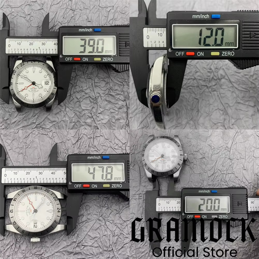 Gramock Armbanduhr, Automatik, Edelstahl, 39 mm, GMT, Herren - Bild 3