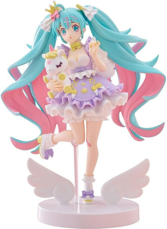 Furyu TENITOL Hatsune Miku Yumekawa Prinzessin Anime-Figur in Lavendel, Höhe: 21 cm - Bild 1