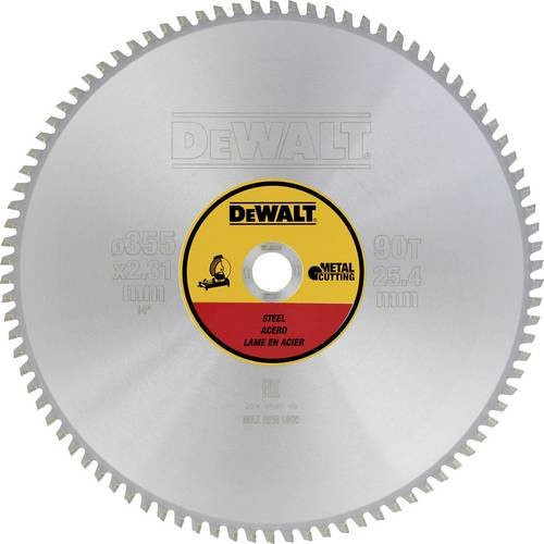 DEWALT Kreissägeblatt DT1927-QZ für Metall, Silber, Durchmesser: 355 mm, Bohrung: 25,4 mm - Bild 1