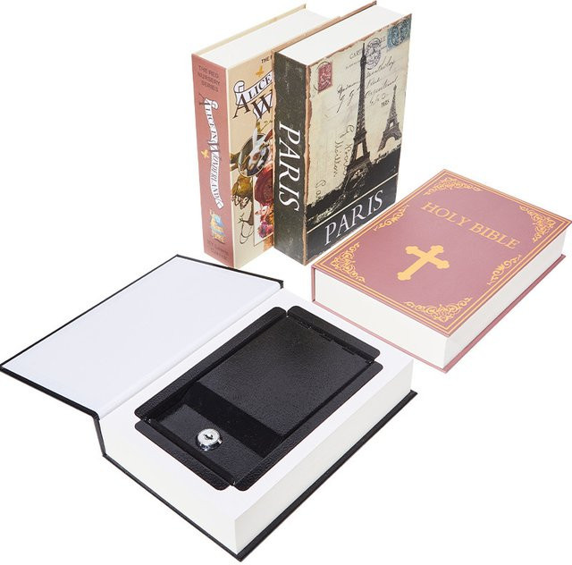 ELESABOX Versteckter Safe im Buchdesign mit Codeschloss zur sicheren Aufbewahrung von Geld und Schmuck - Bild 1