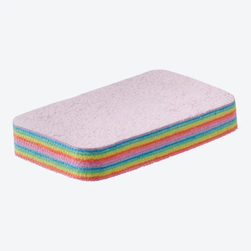 NKD 12-Schichten Schwamm in Pink und Multicolour, B/T/H: 11,7 x 6,8 x 2 cm - Bild 2