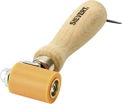 Sievert 297513 Andrückrolle aus Kunststoff in Gelb mit 45mm und 33mm - Bild 1