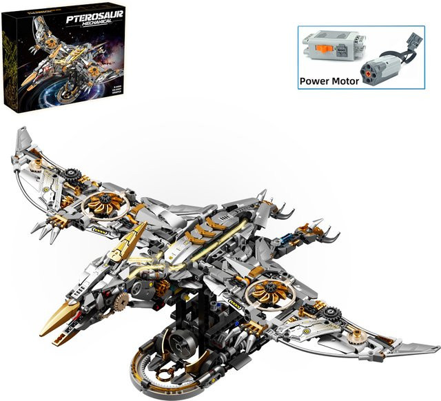 FUNXINEE Mechanisches Pterosaurier-Dinosaurier-Baukasten-Set, 1266 Teile - Bild 1