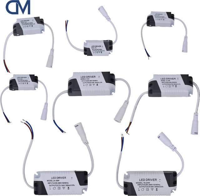 Diymore AC-DC LED Treiber Netzteil in Weiß für Röhrenlampen und Panels - Bild 1